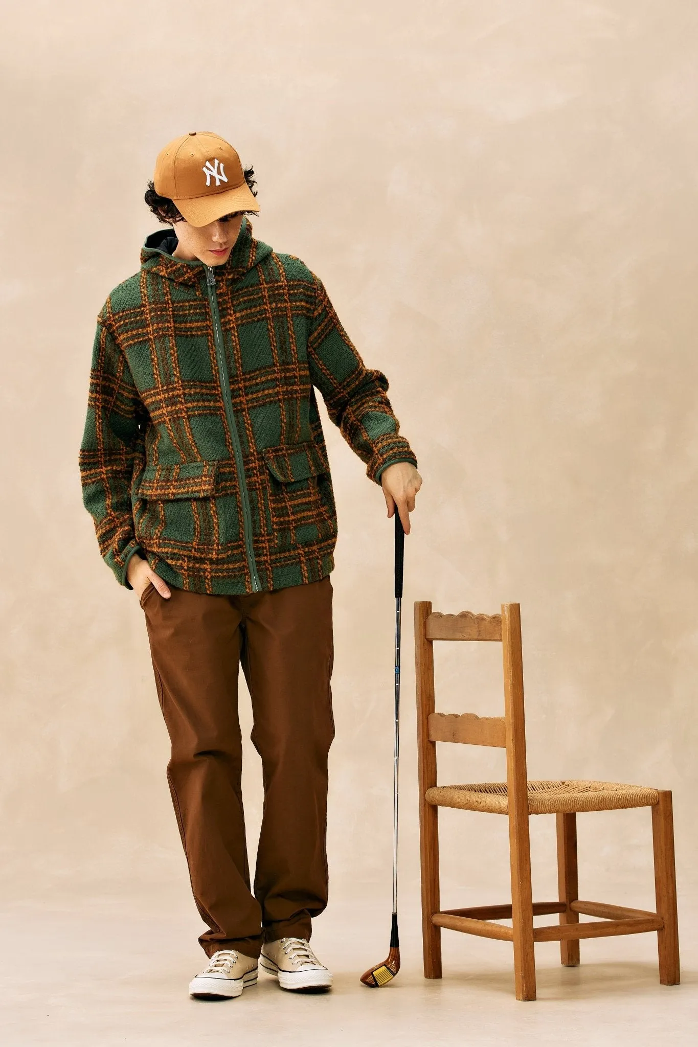 Hooded Plaid Shacket sold by Kuwallatee product image thumbnail 2