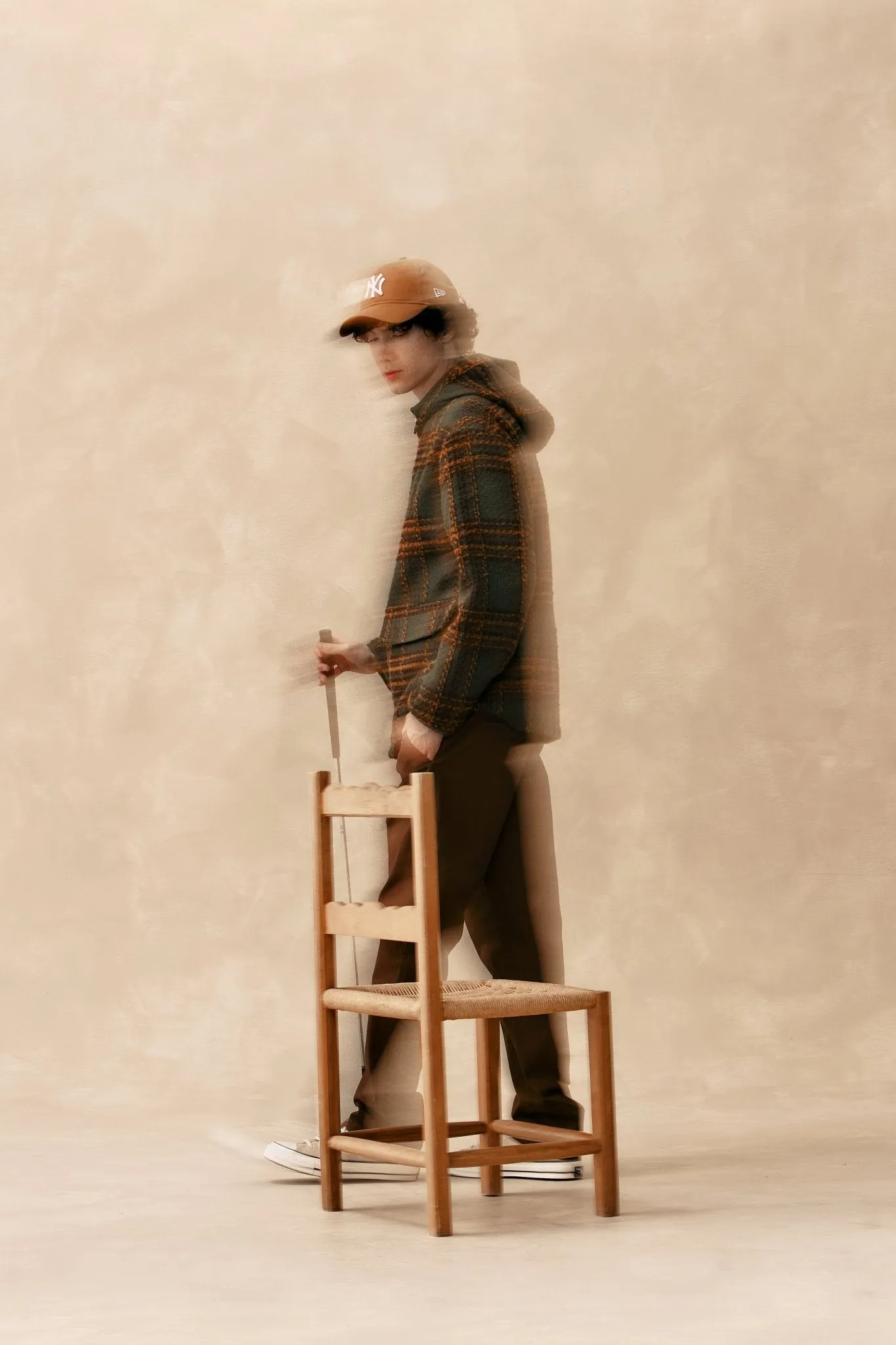 Hooded Plaid Shacket sold by Kuwallatee product image thumbnail 3