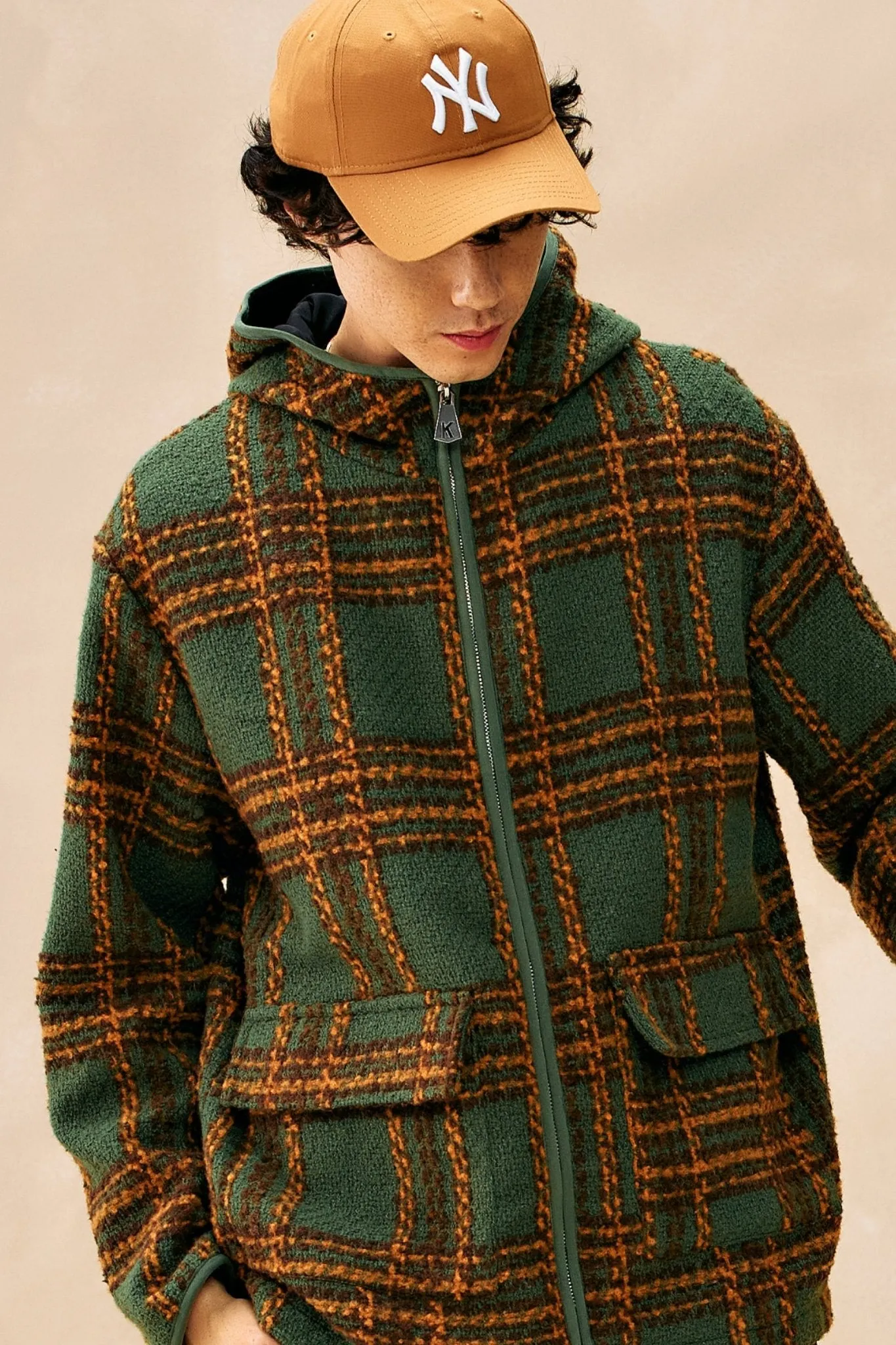 Hooded Plaid Shacket sold by Kuwallatee product image thumbnail 4