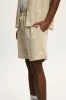 Jacquared Linen Short sold by Kuwallatee