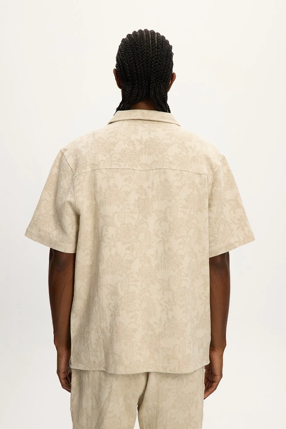 Jacquared Linen Shirt sold by Kuwallatee product image thumbnail 3