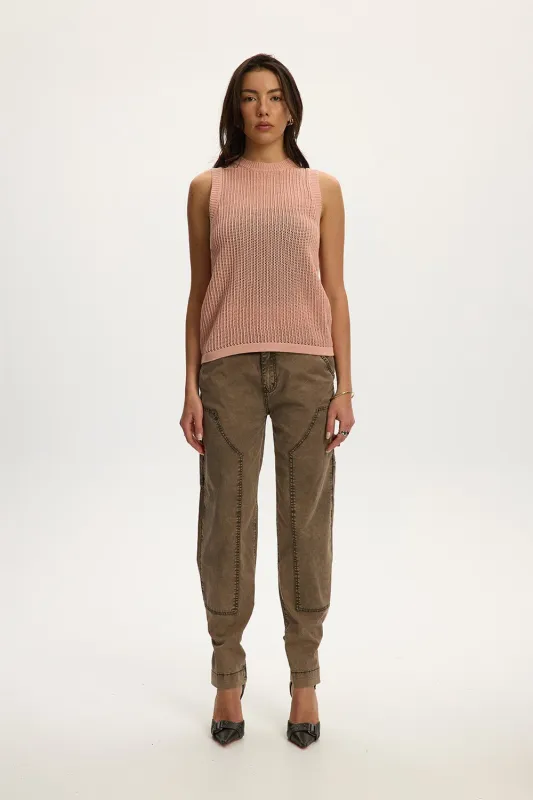 Knitted Sleeveless Vest sold by Kuwallatee