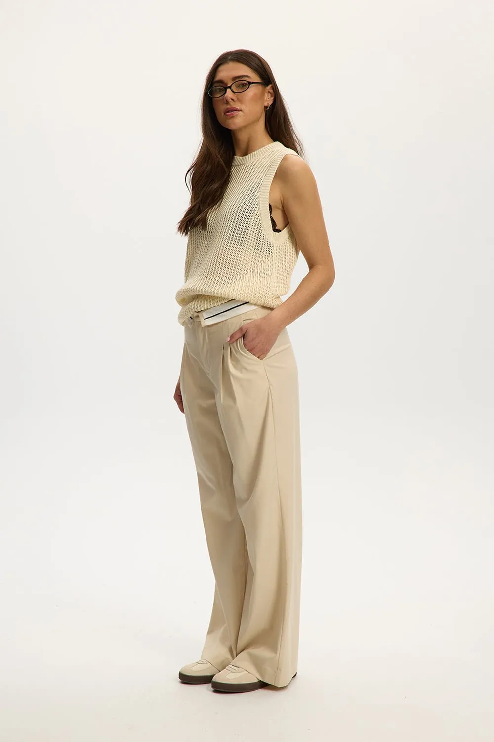 Knitted Sleeveless Vest sold by Kuwallatee product image thumbnail 2