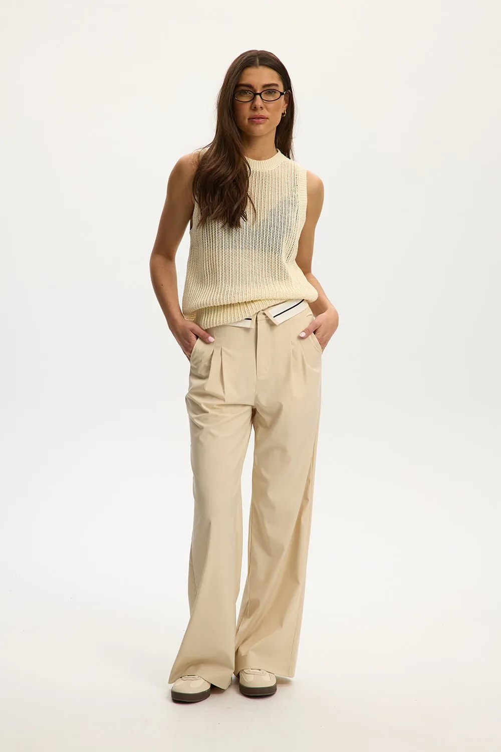 Knitted Sleeveless Vest sold by Kuwallatee