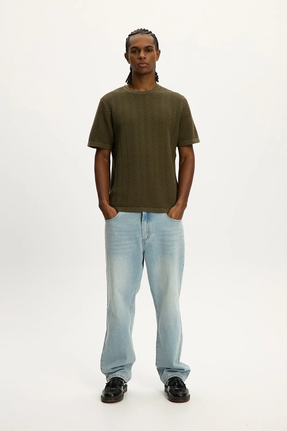 Wave Knit Tee sold by Kuwallatee product image thumbnail 4