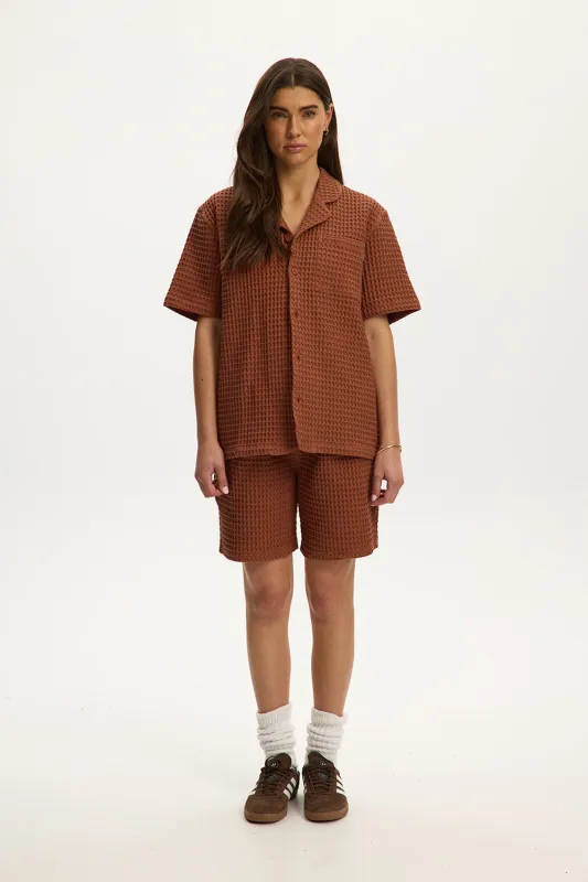Heavy Waffle Shorts sold by Kuwallatee