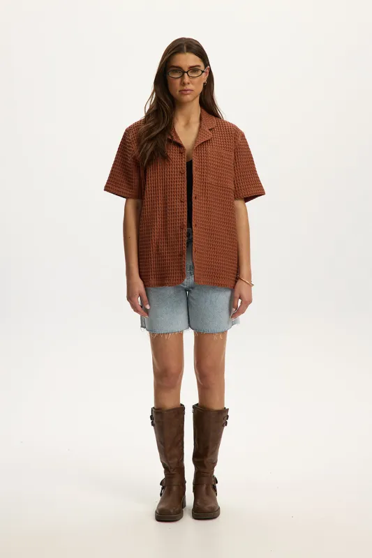 Heavy Waffle Shirt sold by Kuwallatee