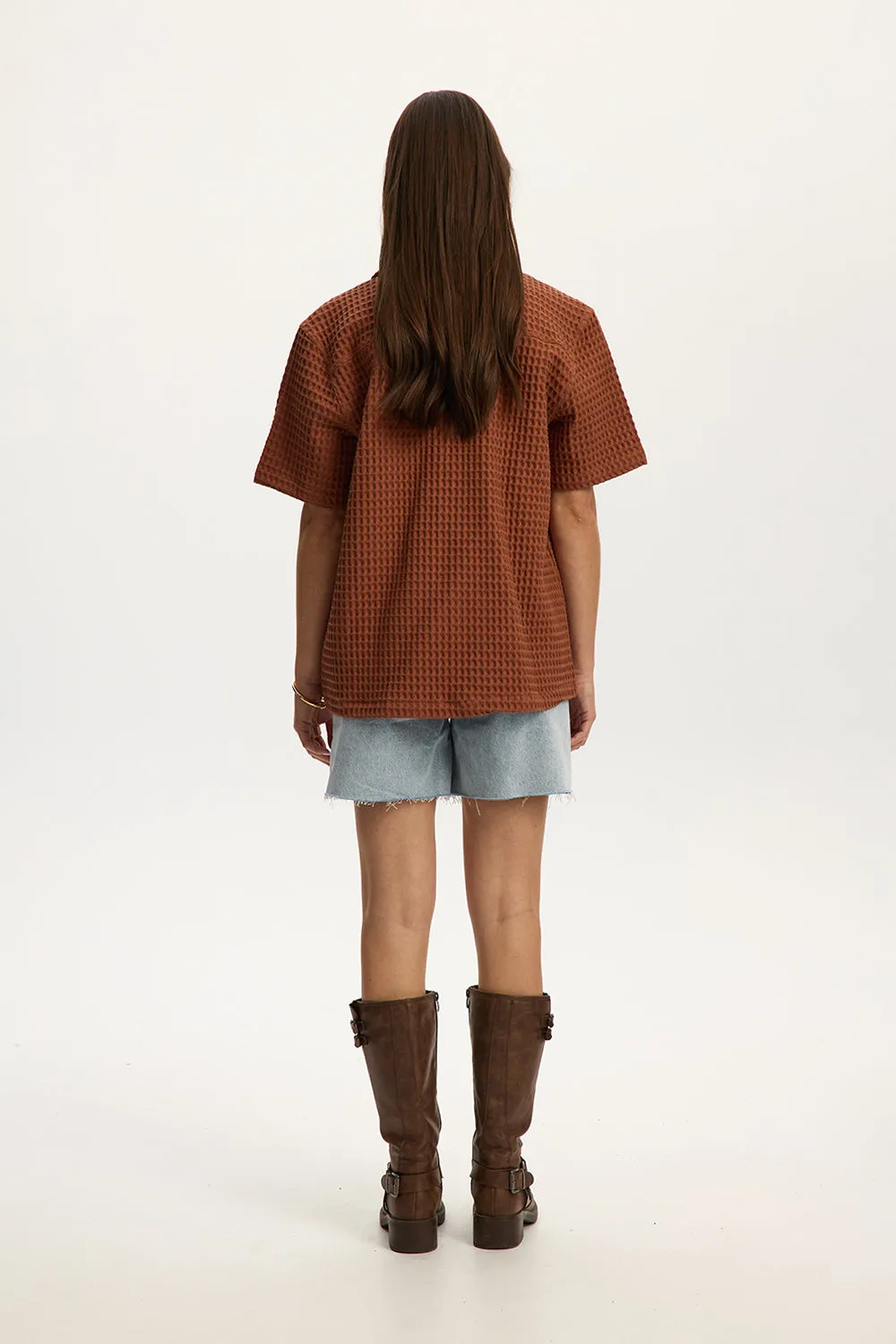 Heavy Waffle Shirt sold by Kuwallatee product image thumbnail 4