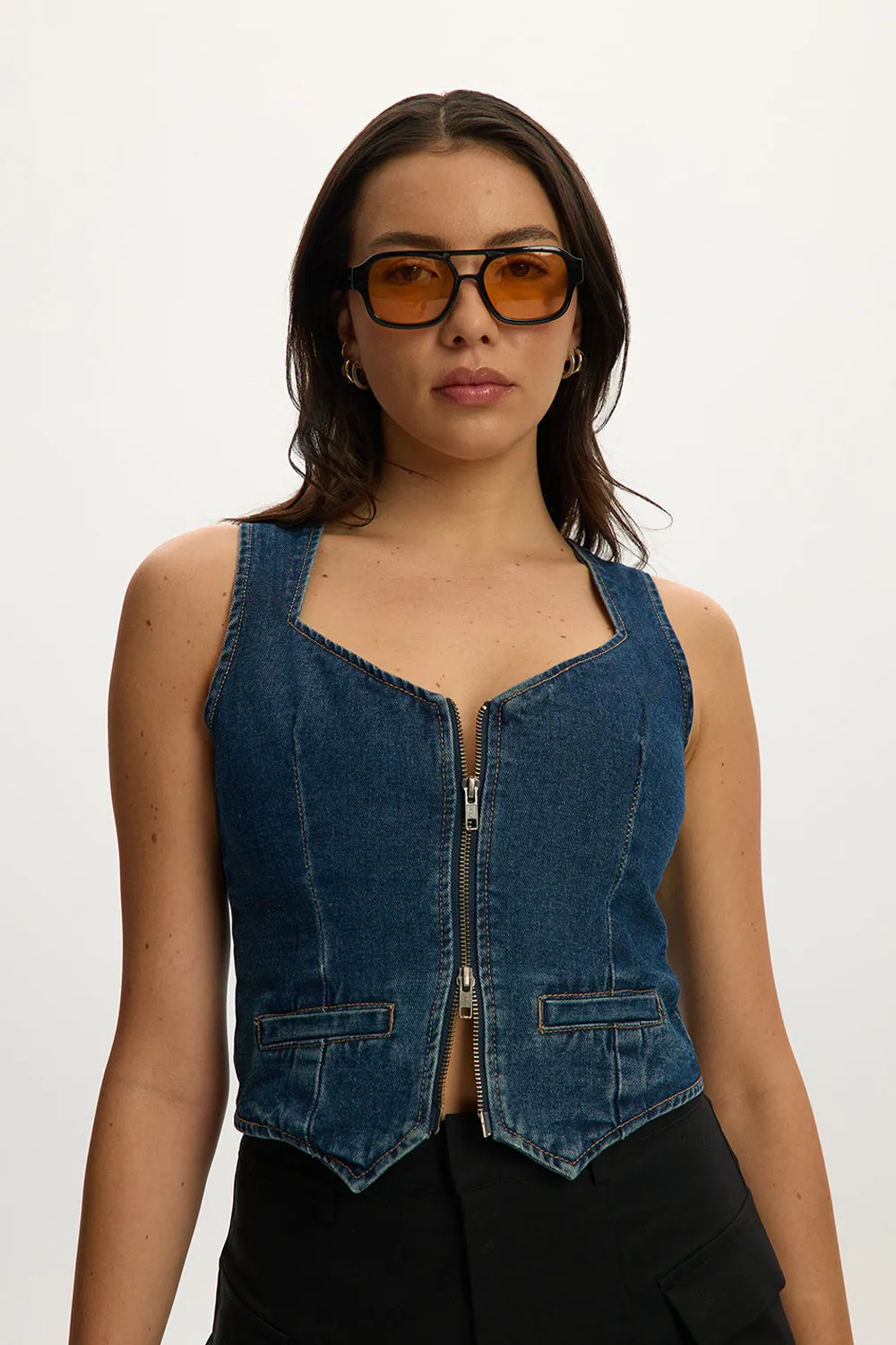 Vera Zipup Waistcoat sold by Kuwallatee product image thumbnail 5