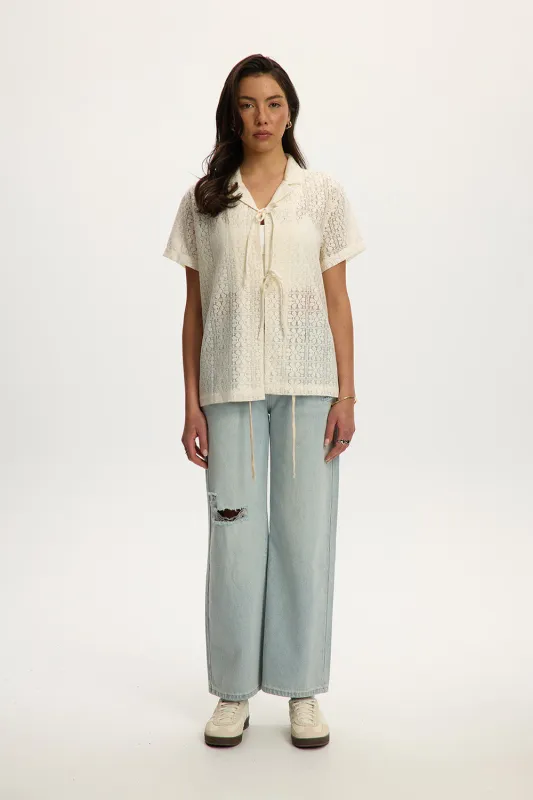 Rhea Lace 2-in-1 Shirt sold by Kuwallatee