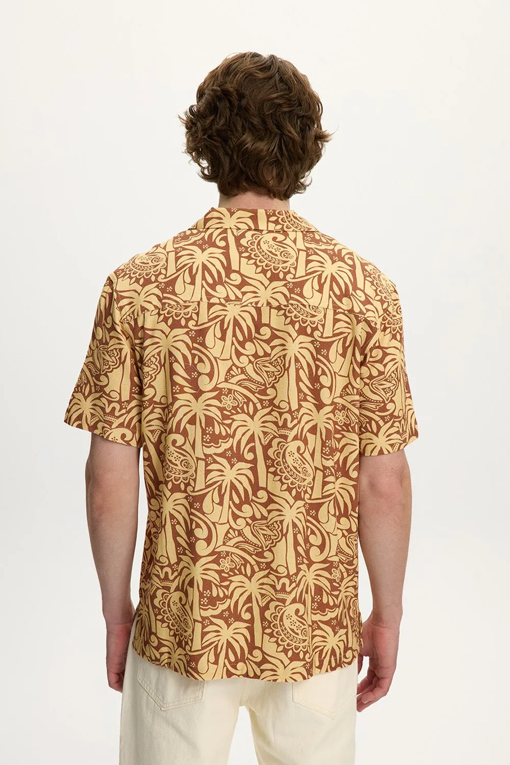 Linen Printed Yacht Shirt 2.0 sold by Kuwallatee product image thumbnail 2