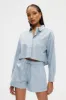 Poplin Cropped Shirt sold by Kuwallatee
