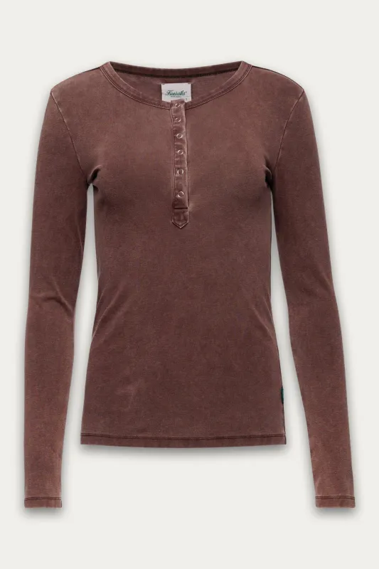 Sadie Vintage Henley sold by Kuwallatee