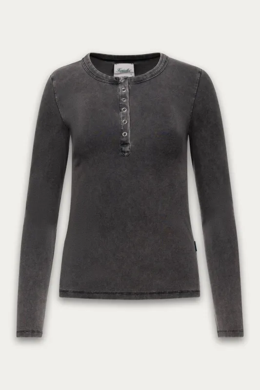 Sadie Vintage Henley sold by Kuwallatee