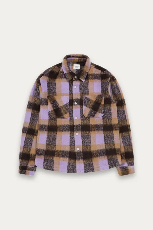 Snap Plaid Overshirt sold by Kuwallatee
