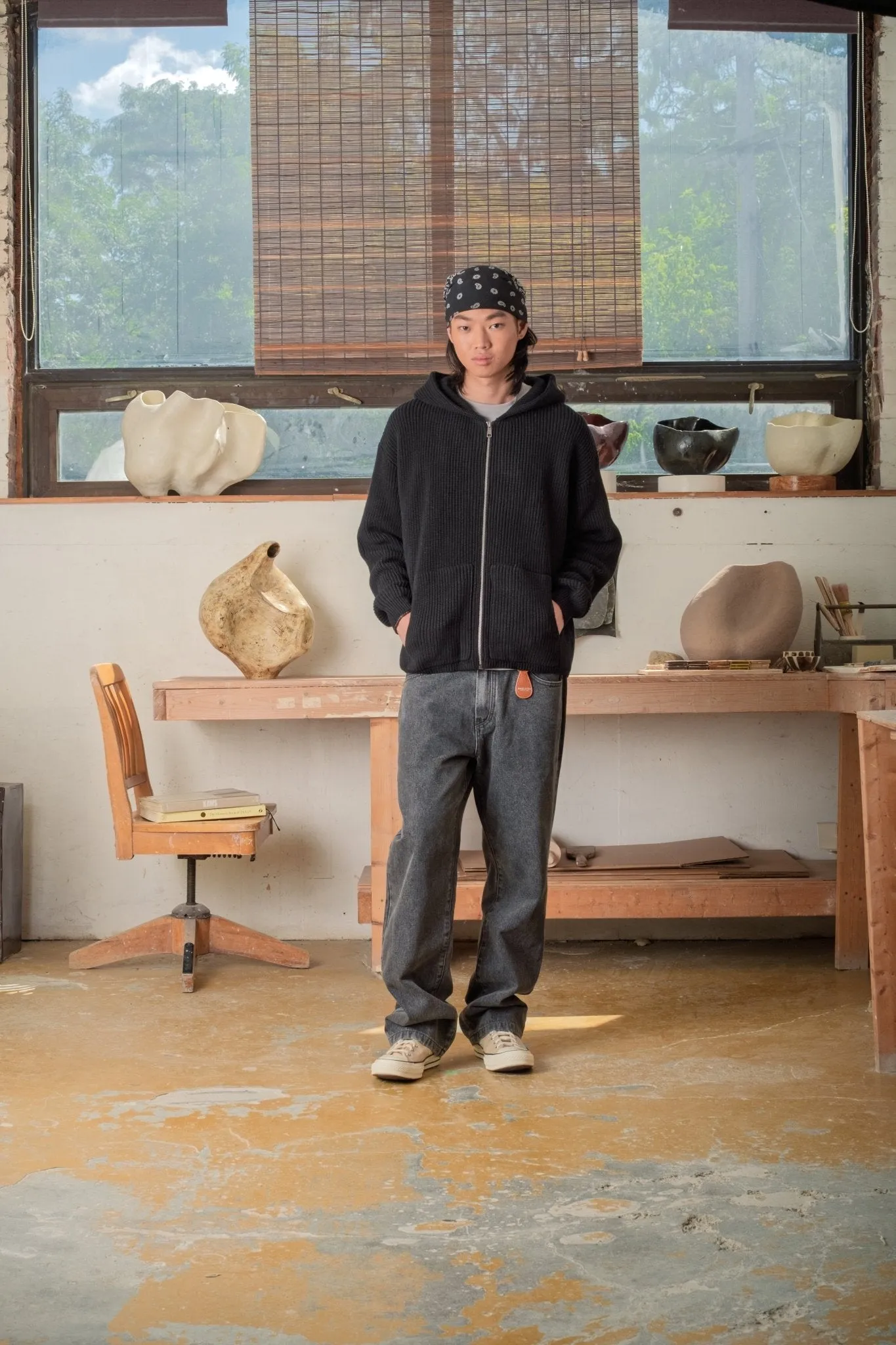 Knitted Zip Hoodie sold by Kuwallatee product image thumbnail 3