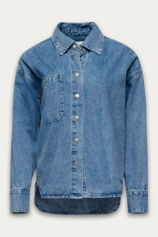 Hadid Denim Shirt sold by Kuwallatee