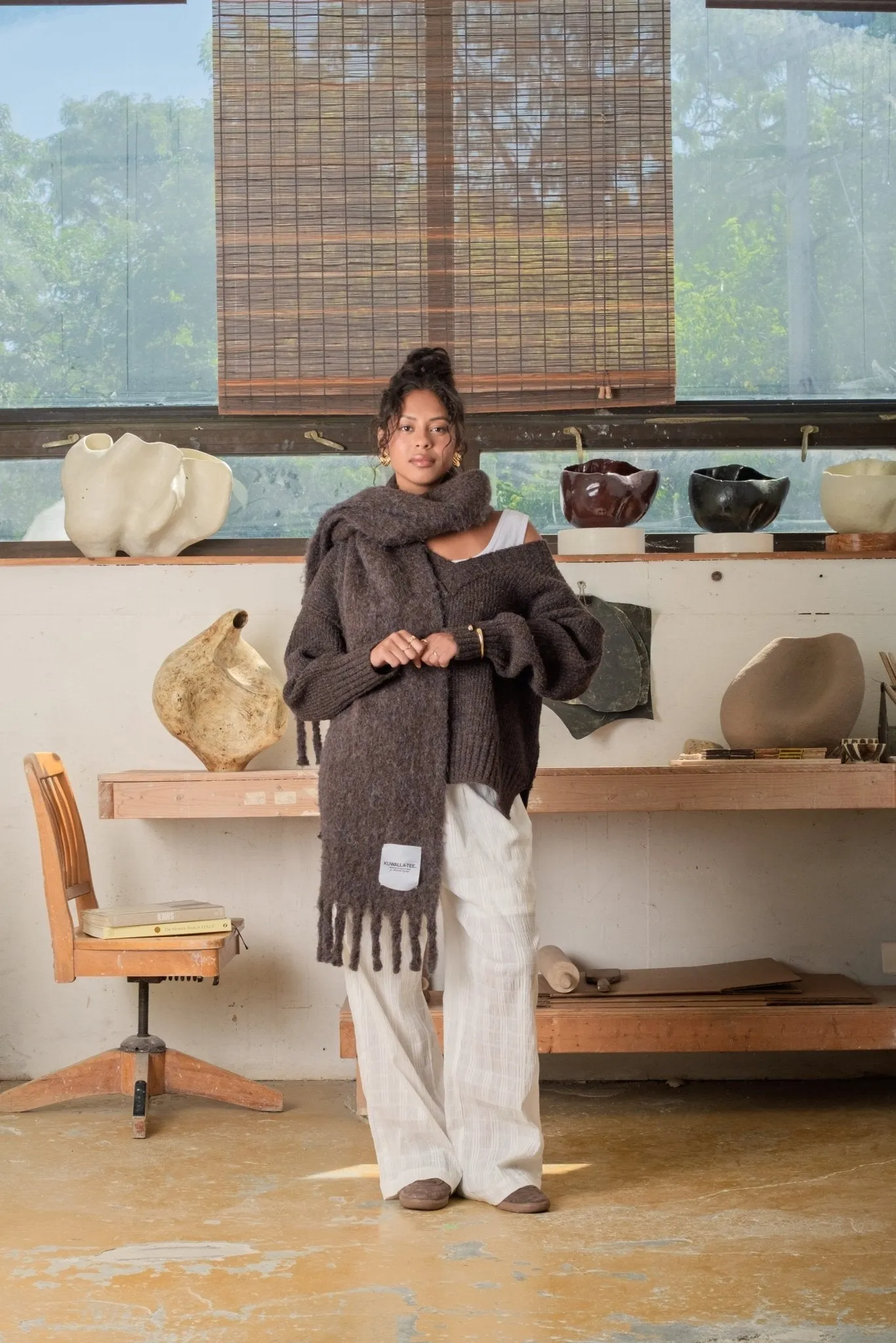 Em Chunky Scarf sold by Kuwallatee product image thumbnail 4