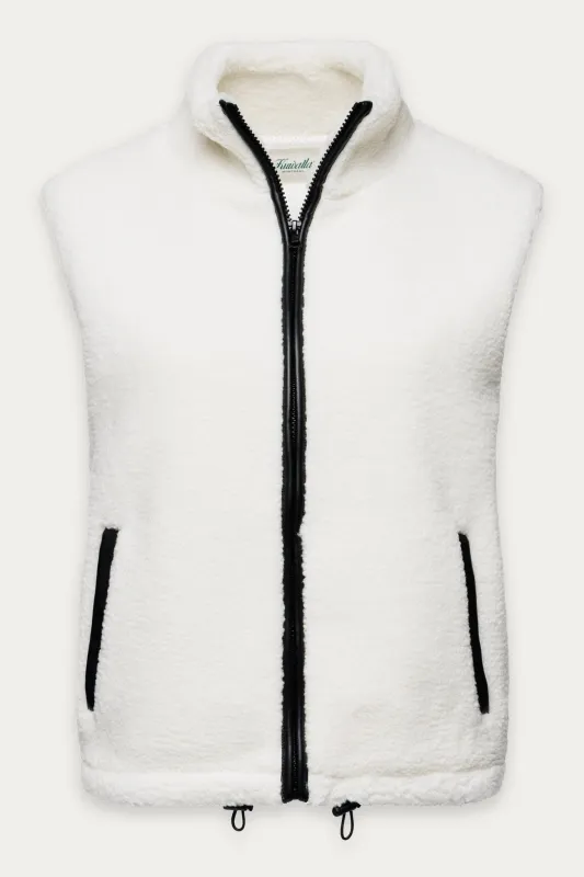 Leather Polar Vest sold by Kuwallatee