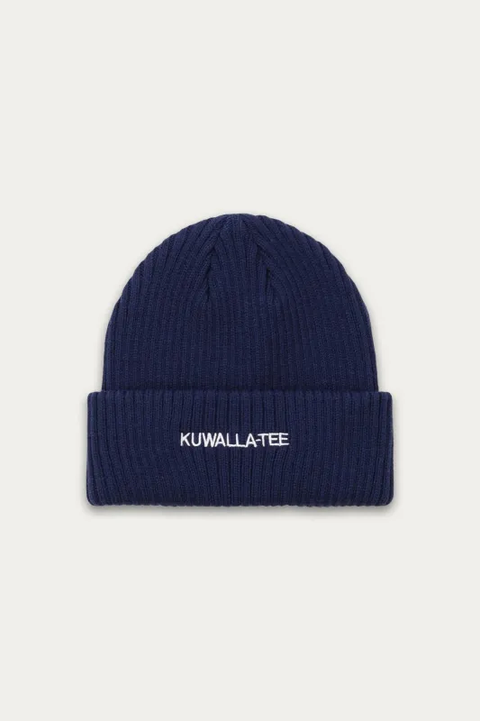 Wide Rib Essential Beanie sold by Kuwallatee