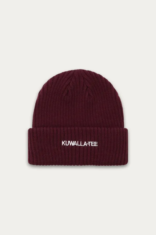 Wide Rib Essential Beanie sold by Kuwallatee