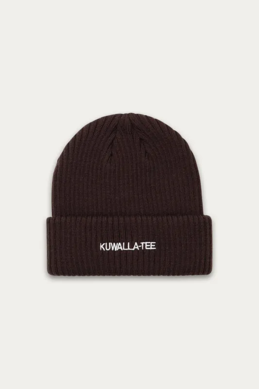 Wide Rib Essential Beanie sold by Kuwallatee
