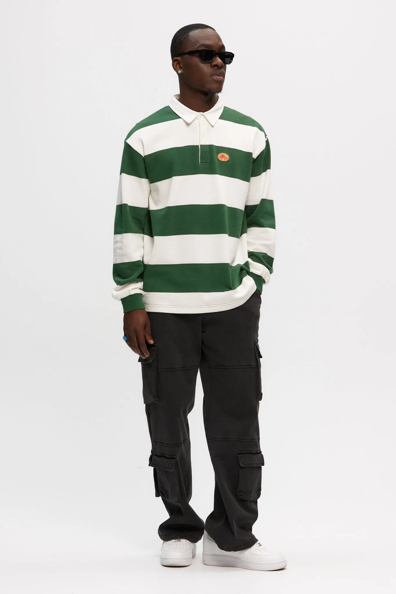 Stripe Rugby Sweatshirt sold by Kuwallatee product image thumbnail 5