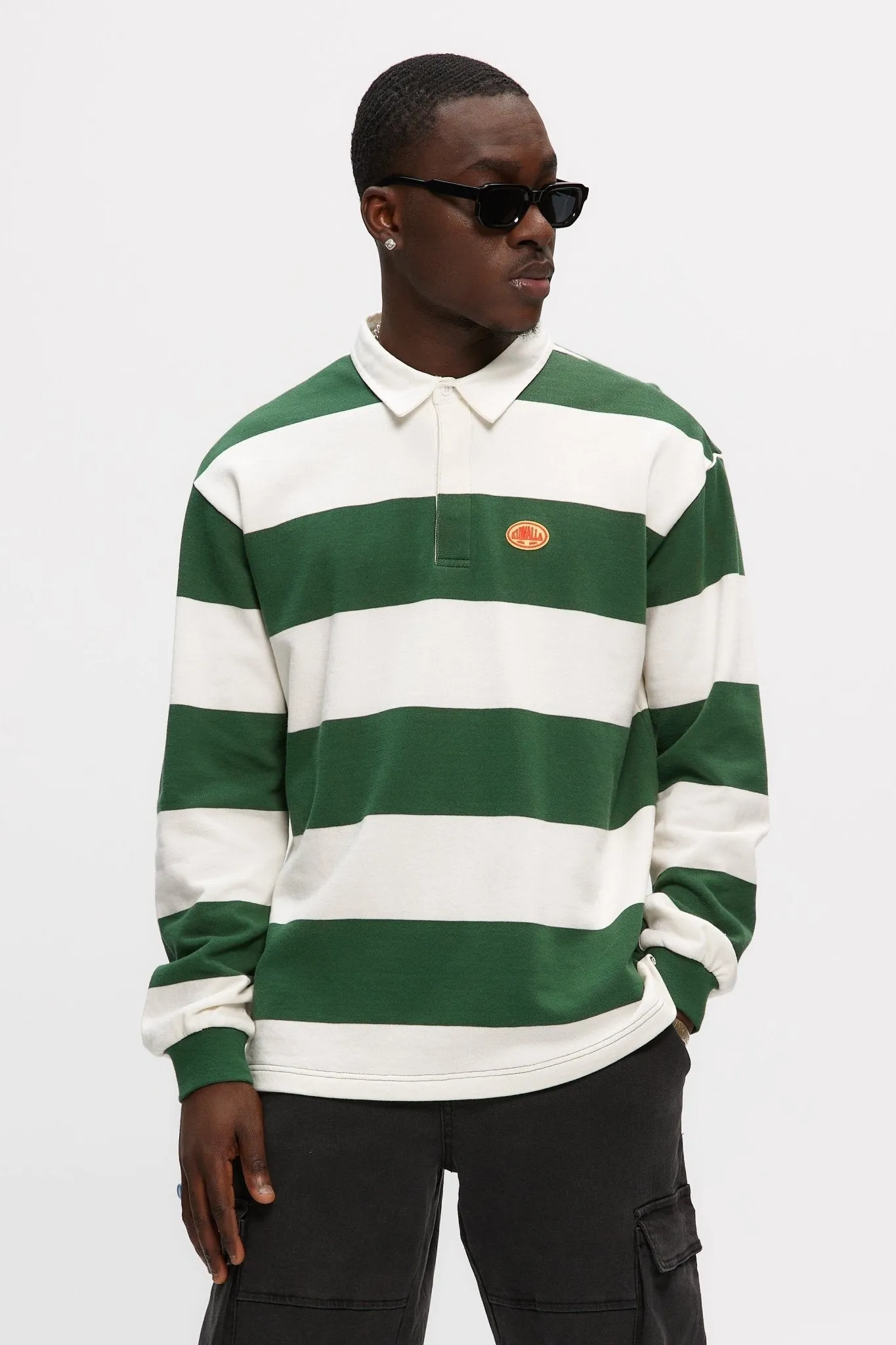Stripe Rugby Sweatshirt sold by Kuwallatee product image thumbnail 2