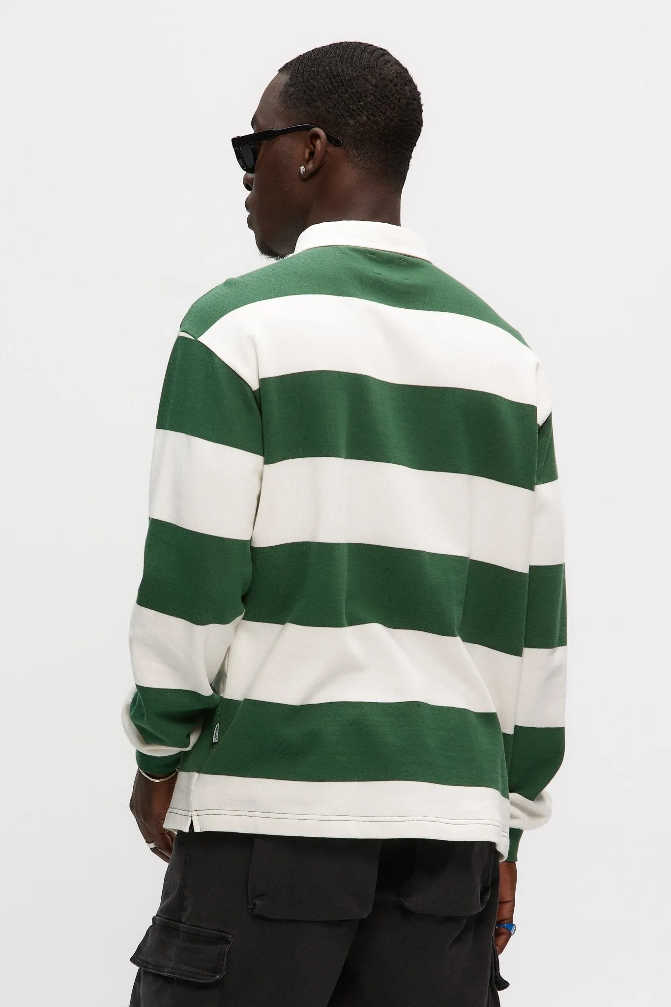 Stripe Rugby Sweatshirt sold by Kuwallatee product image thumbnail 3