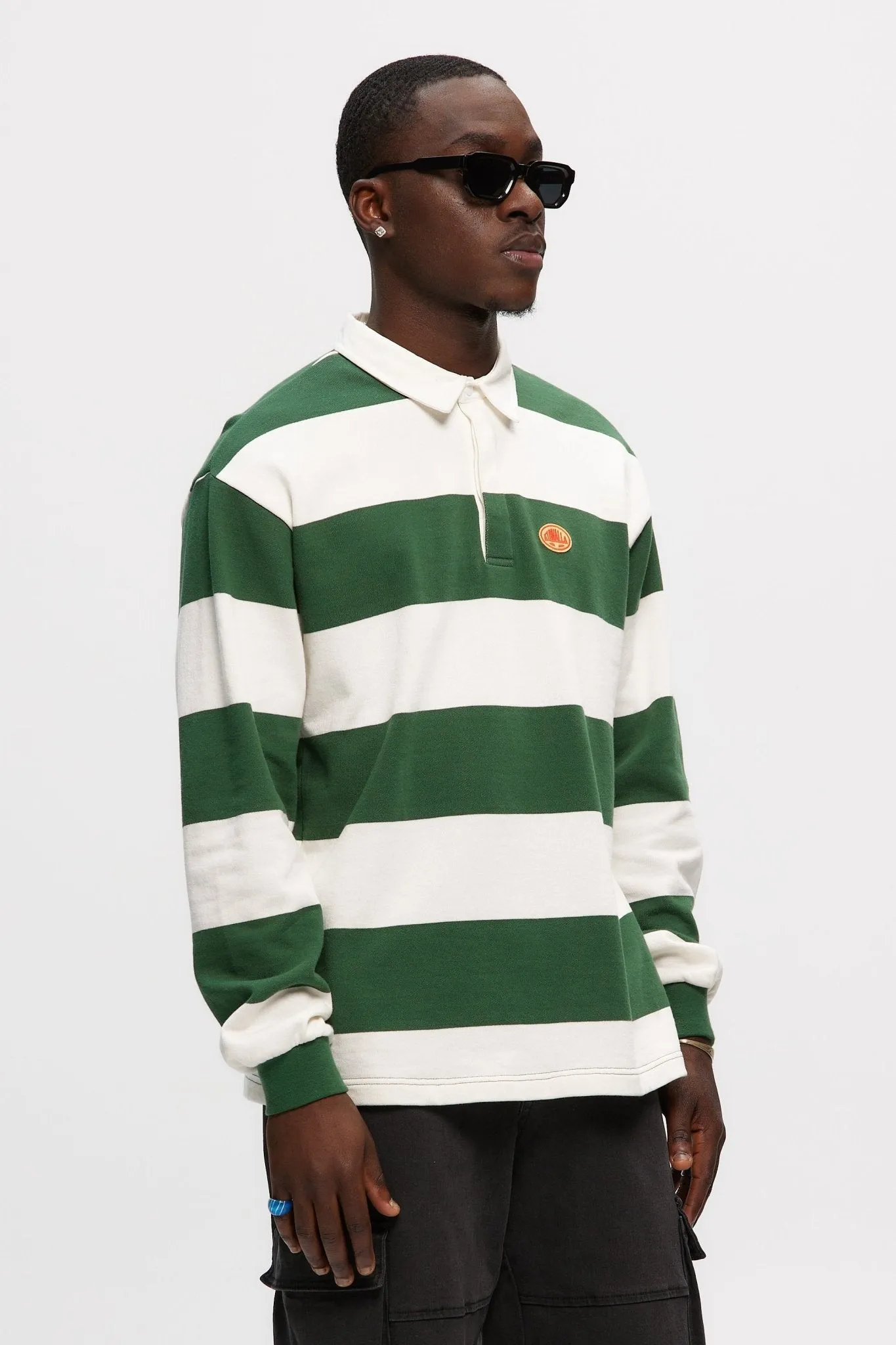 Stripe Rugby Sweatshirt sold by Kuwallatee product image thumbnail 4