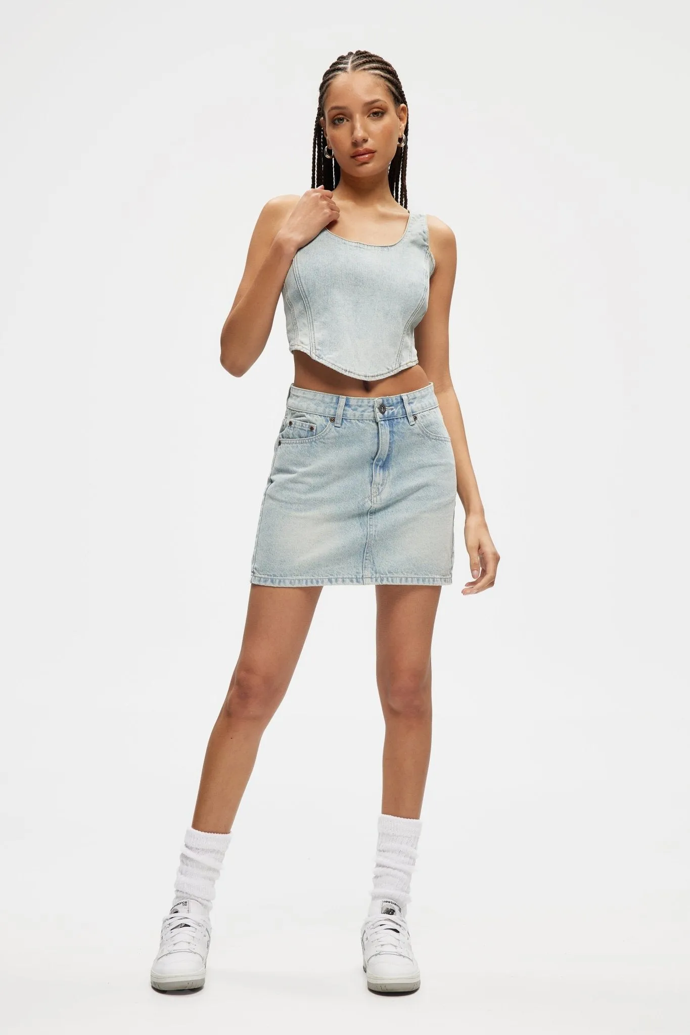 Mini Denim Skirt sold by Kuwallatee product image thumbnail 3