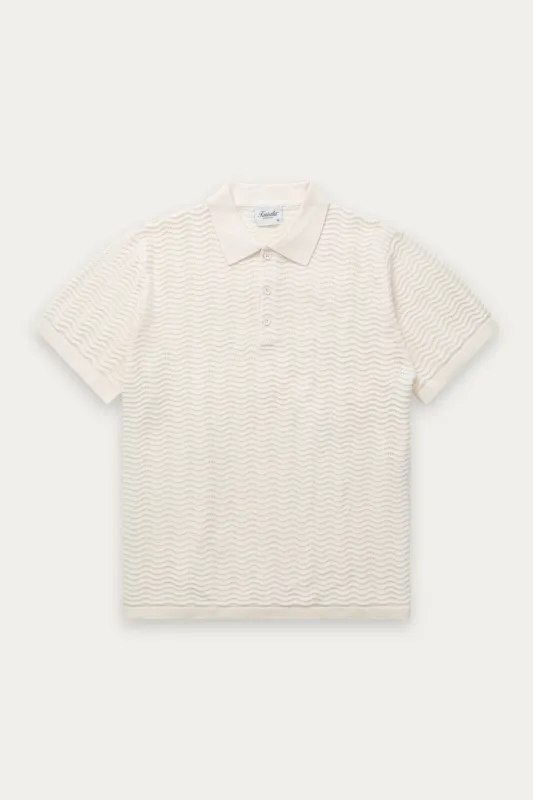 Wave Knit Polo made by Kuwallatee