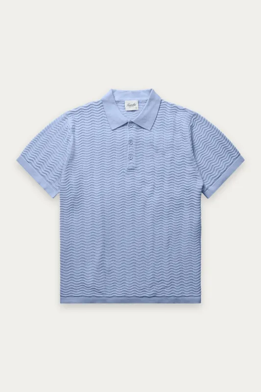 Wave Knit Polo made by Kuwallatee