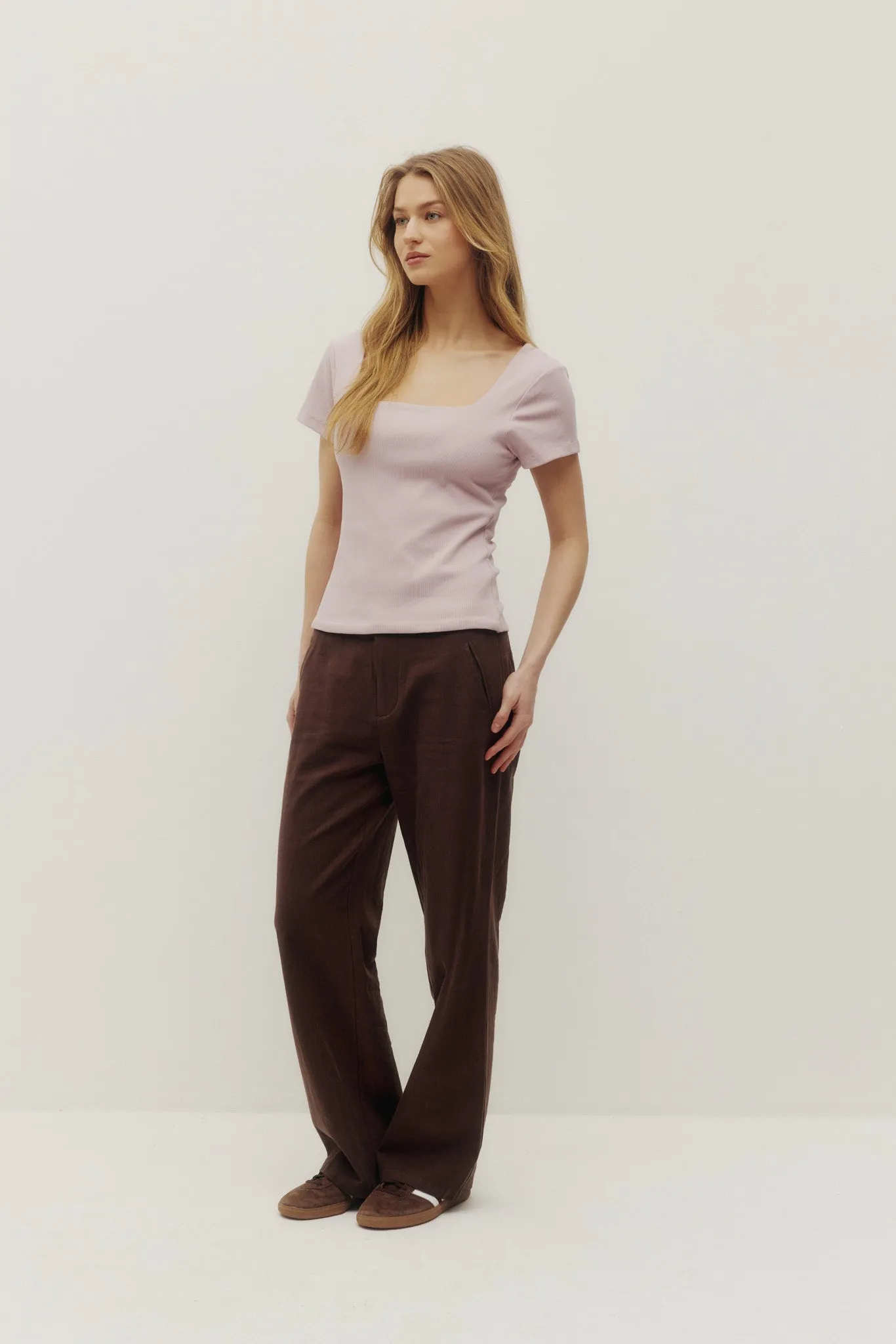 Rosie Low-Rise Linen Pants sold by Kuwallatee product image thumbnail 2