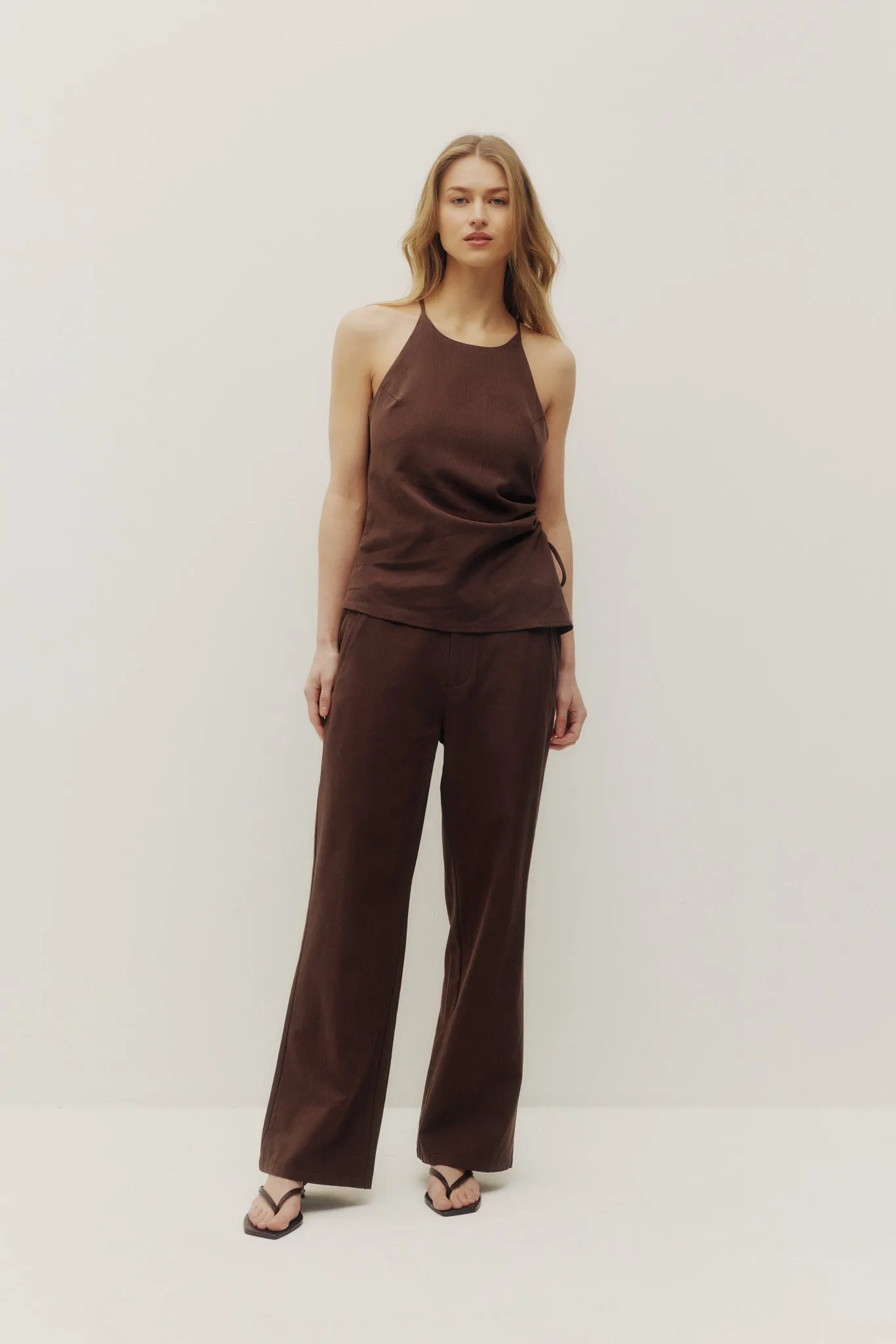 Terri Linen Halter sold by Kuwallatee