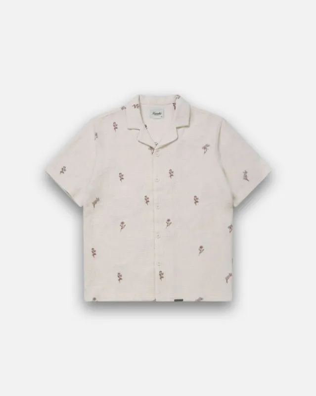Embroidered Floral Shirt made by Kuwallatee