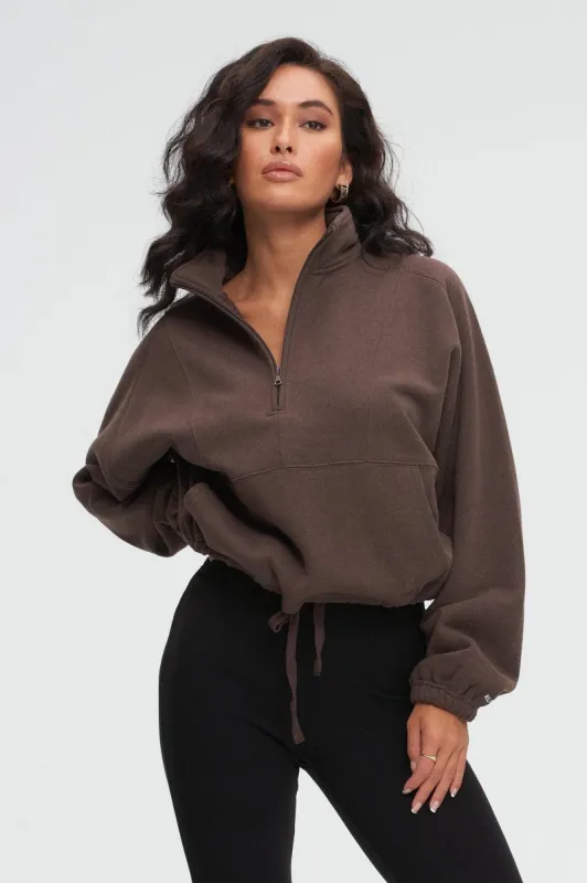 Oversized Half Zip sold by Kuwallatee