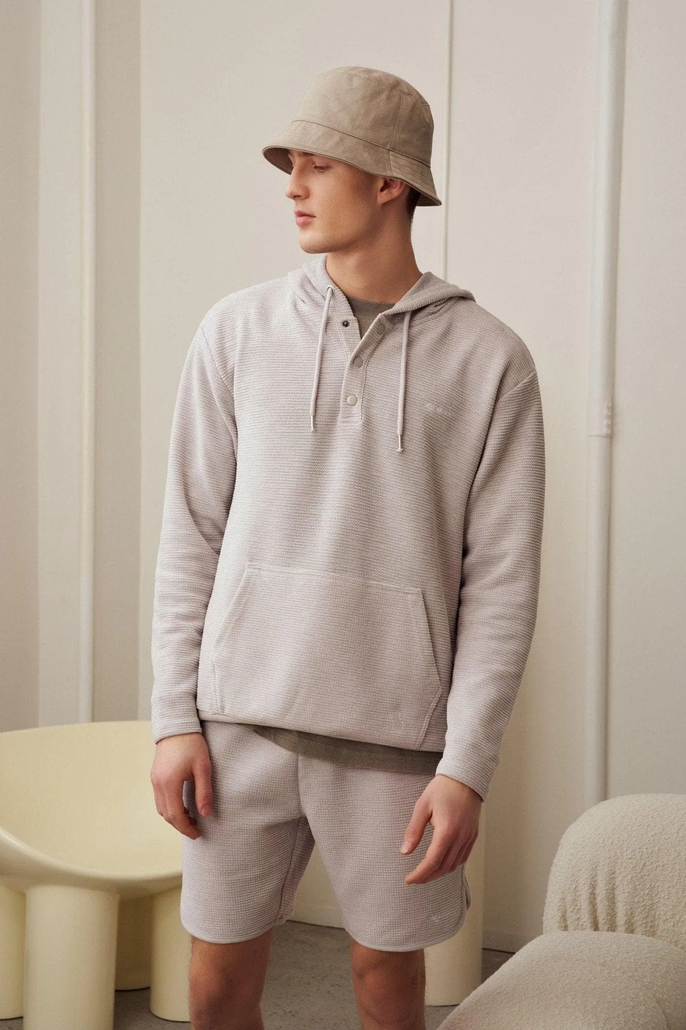 Henley Hoodie sold by Kuwallatee product image thumbnail 2