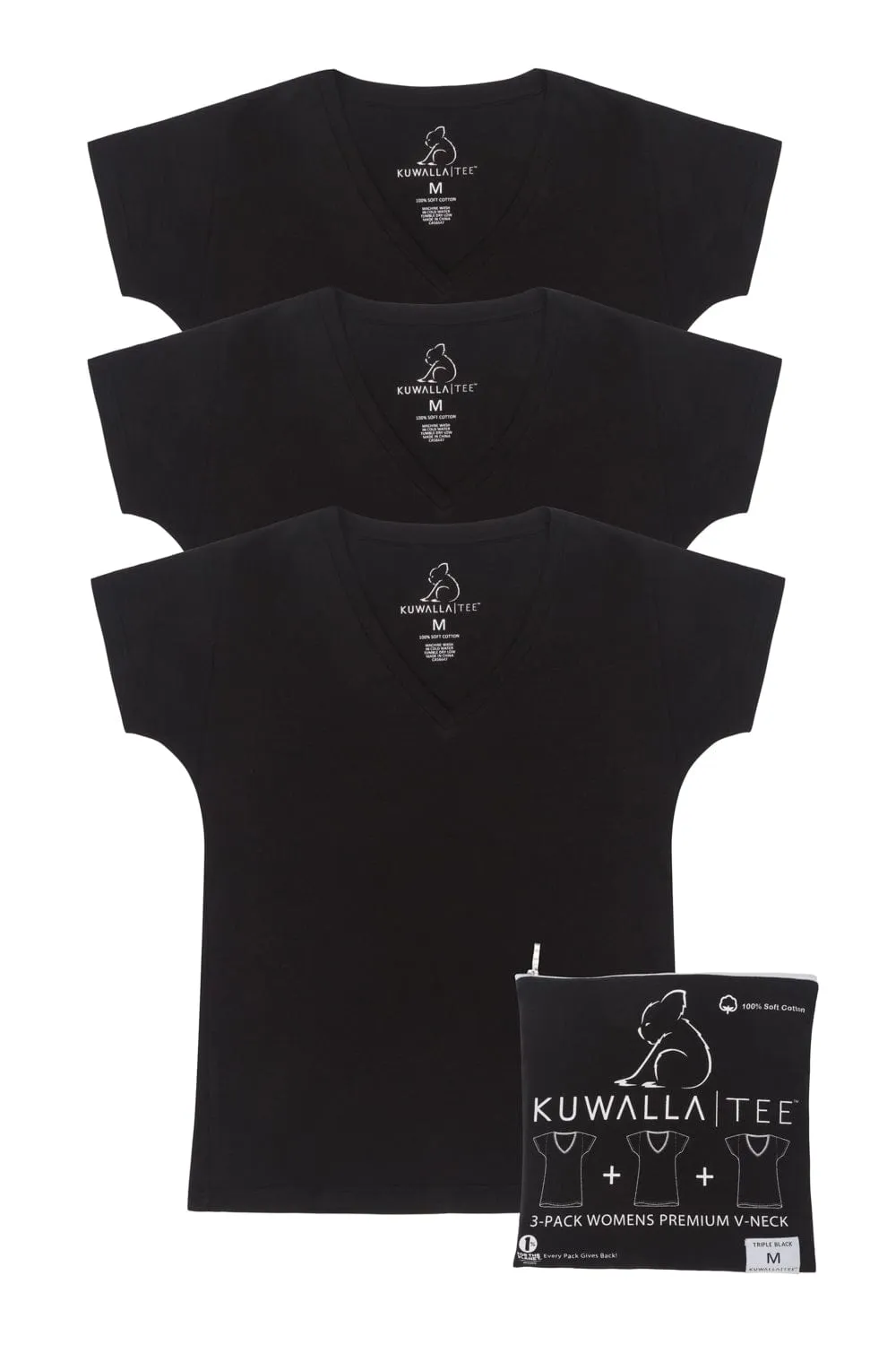 3-Pack Womens V-Neck sold by Kuwallatee