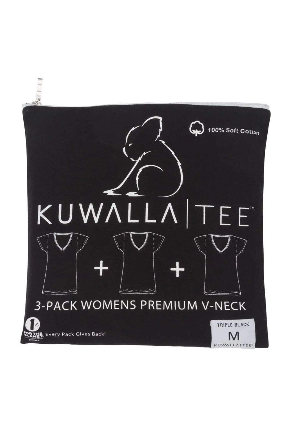 3-Pack Womens V-Neck sold by Kuwallatee product image thumbnail 2
