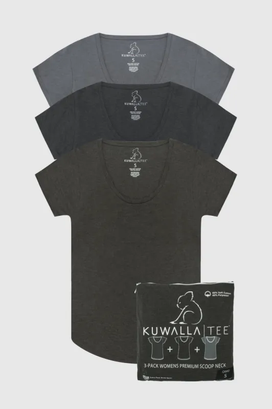 3-Pack Womens Scoop Neck sold by Kuwallatee