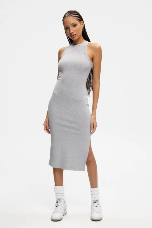Ribbed Halter Dress sold by Kuwallatee
