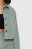 Crop Cord Shacket sold by Kuwallatee