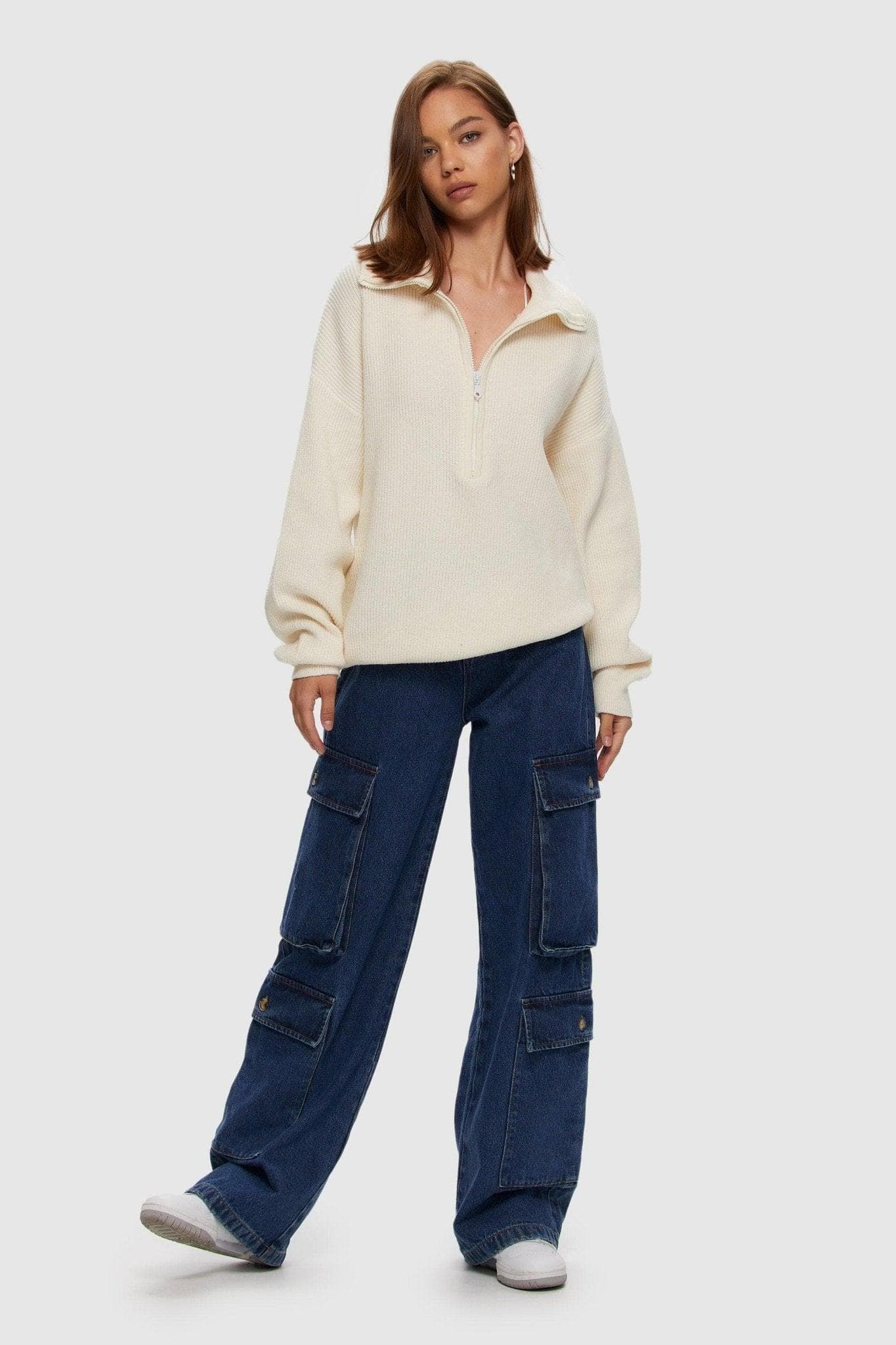 Longer Length Half Zip sold by Kuwallatee product image thumbnail 4