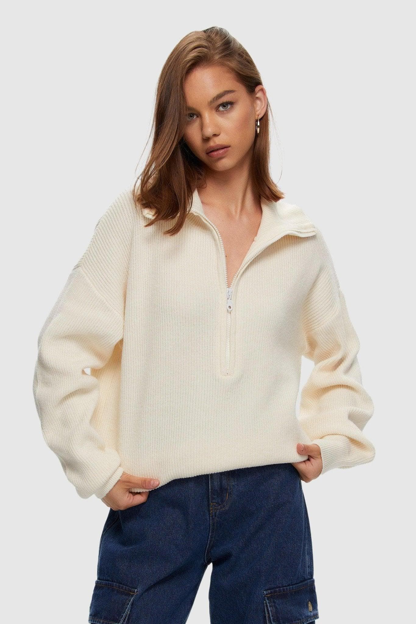 Longer Length Half Zip sold by Kuwallatee