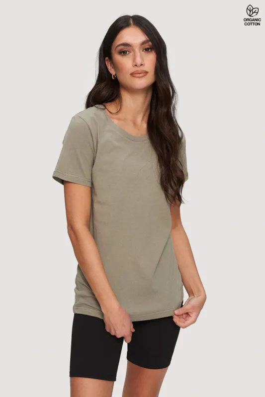 Womens Organic Eazy Tee sold by Kuwallatee