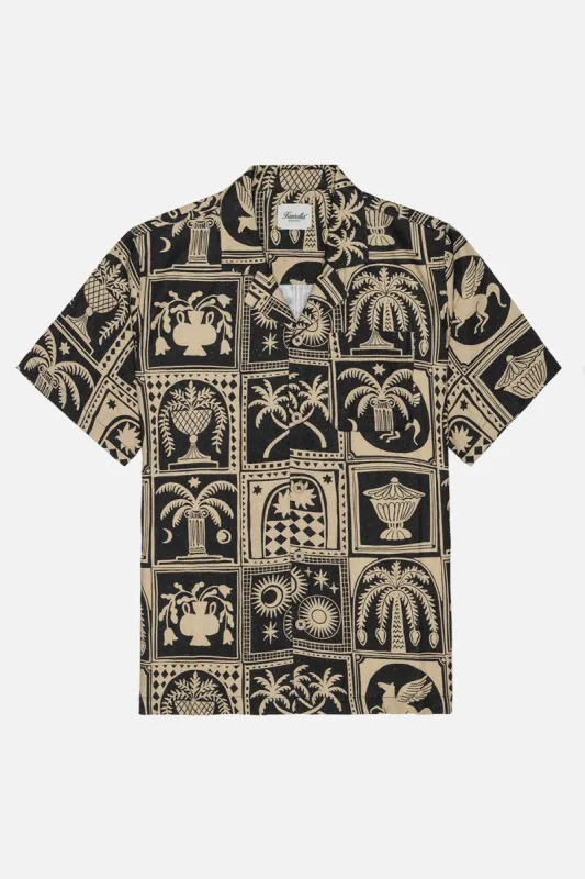 Linen Printed Yacht Shirt sold by Kuwallatee