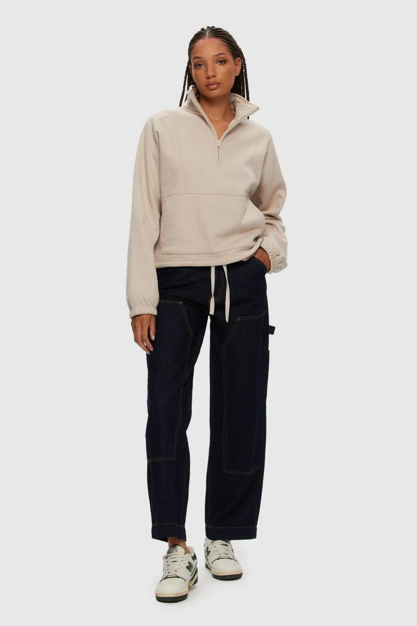 Oversized Half Zip sold by Kuwallatee product image thumbnail 3