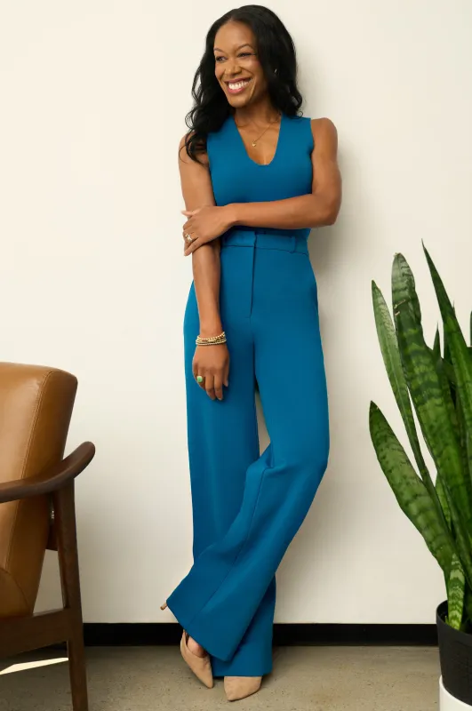 The Josephine Pant Peacock Blue sold by Sophie Rue