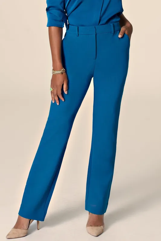 The Eloise Trouser Peacock Blue sold by Sophie Rue